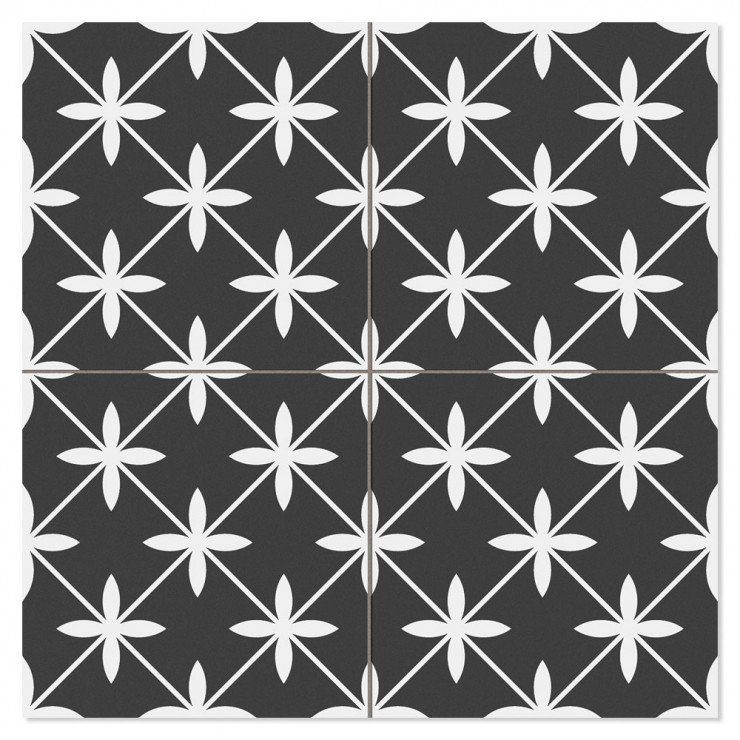 Klinker Avenue Star Black Mat 45x45 cm-1